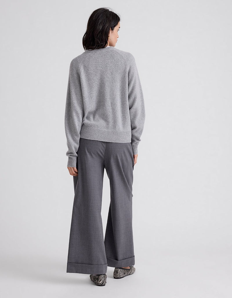 Unsubscribed Winter-Weight Cashmere Sparkle Sweater