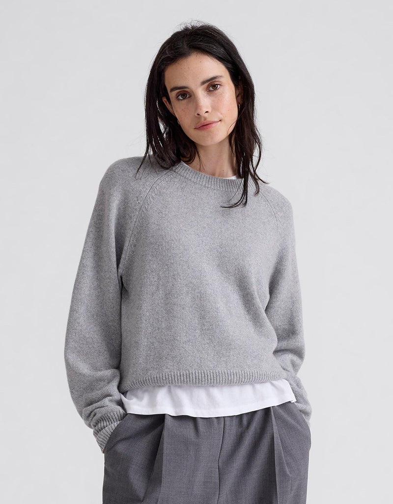 Unsubscribed Winter-Weight Cashmere Sparkle Sweater