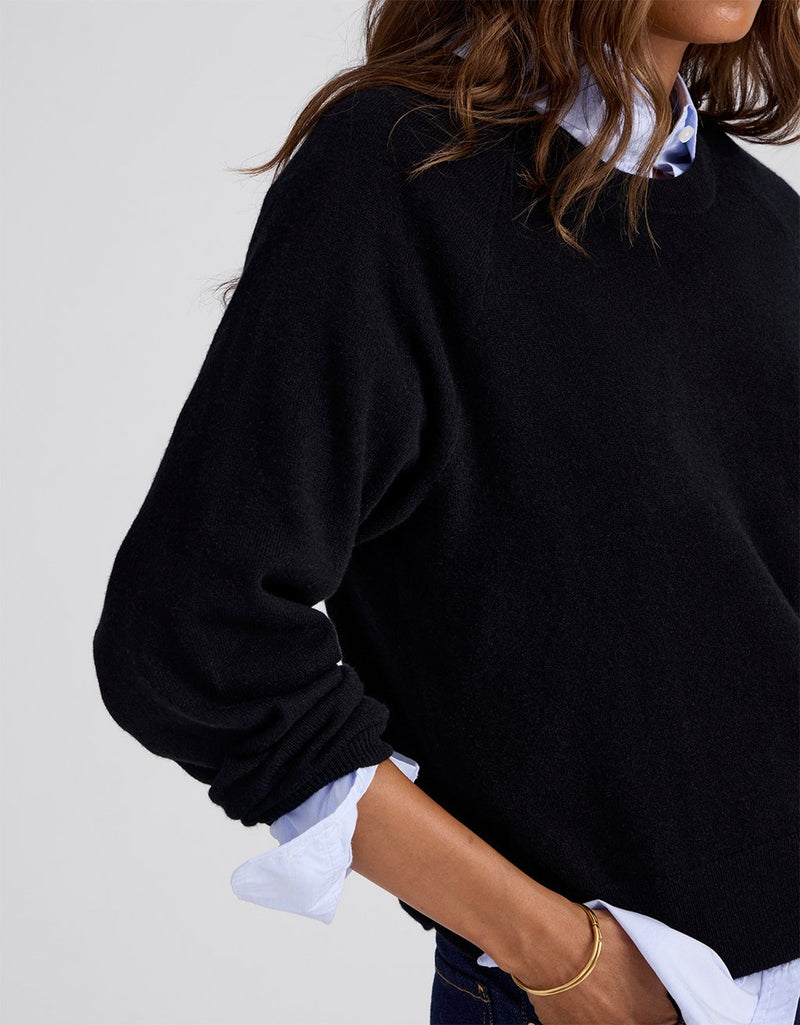 Unsubscribed Everyday-Weight Cashmere Raglan Sweater