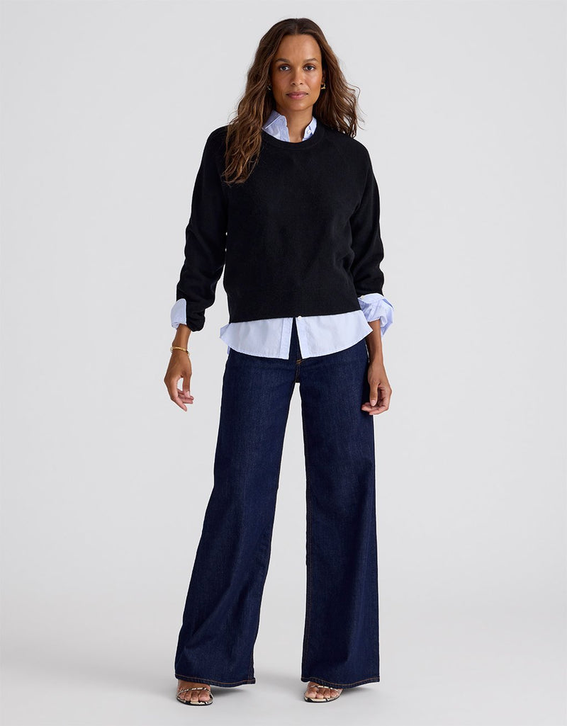 Unsubscribed Everyday-Weight Cashmere Raglan Sweater