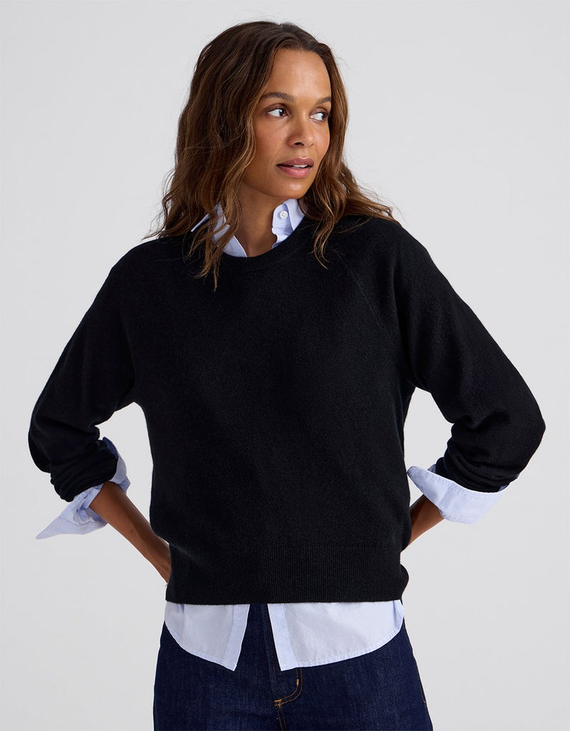 Unsubscribed Everyday-Weight Cashmere Raglan Sweater
