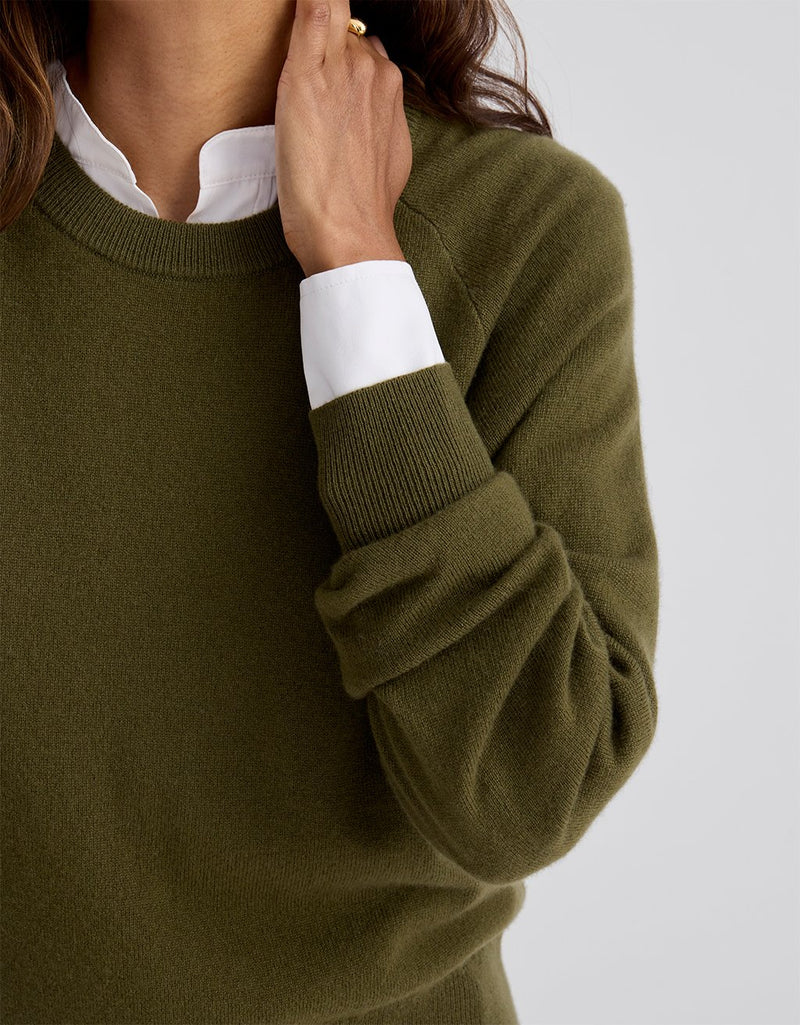 Unsubscribed Everyday-Weight Cashmere Raglan Sweater