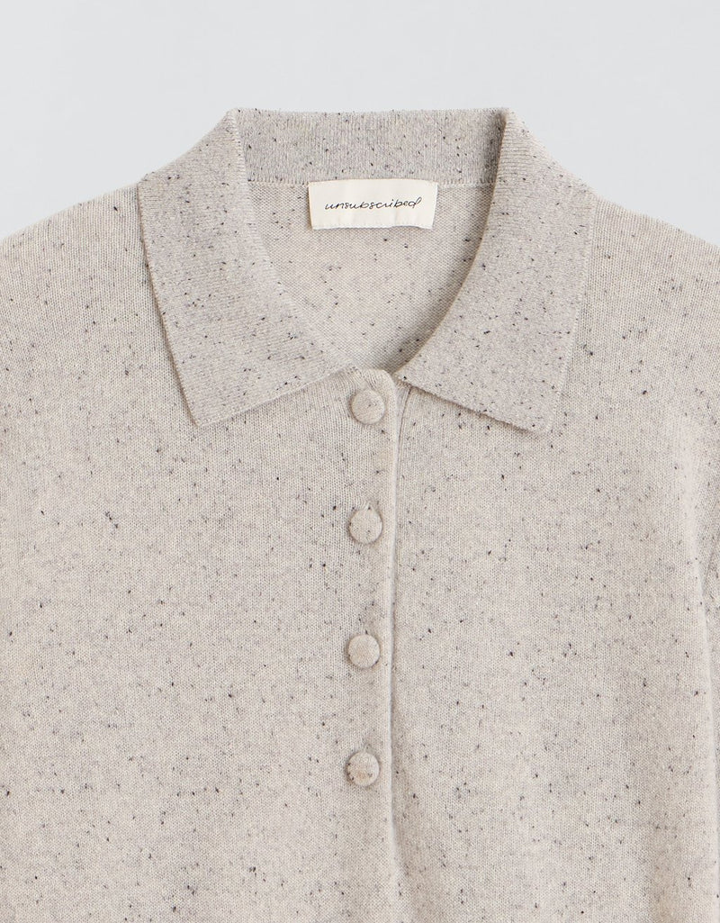 Unsubscribed Everyday-Weight Cashmere Polo Sweater