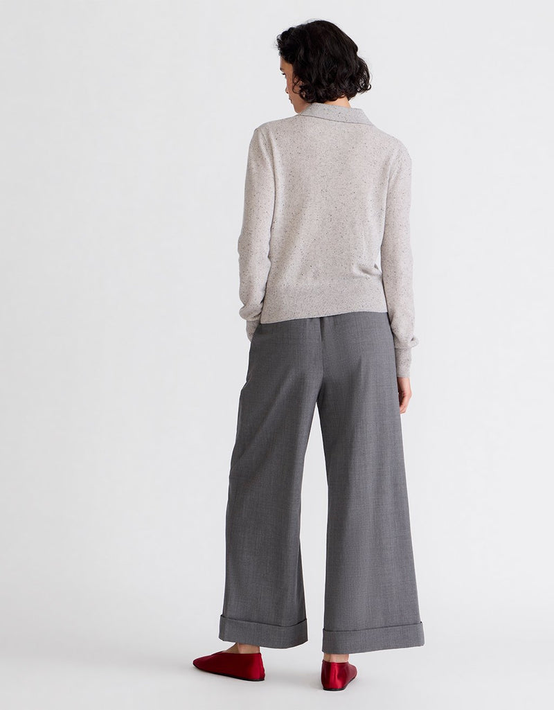Unsubscribed Everyday-Weight Cashmere Polo Sweater