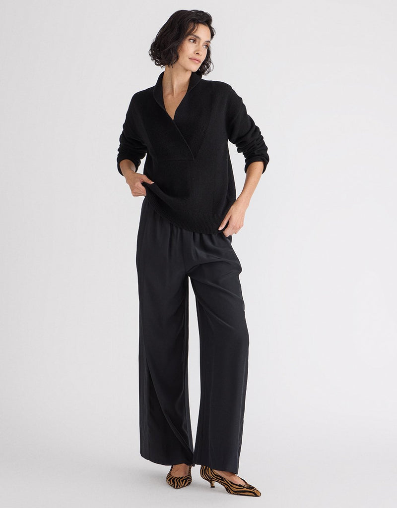 Unsubscribed Cocoon-Weight Cashmere V-Neck Sweater