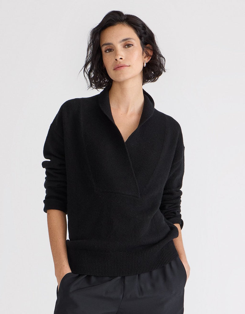 Unsubscribed Cocoon-Weight Cashmere V-Neck Sweater