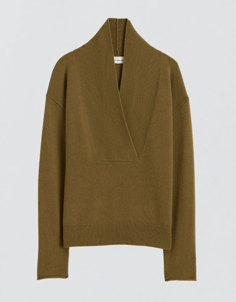 Unsubscribed Cocoon-Weight Cashmere V-Neck Sweater