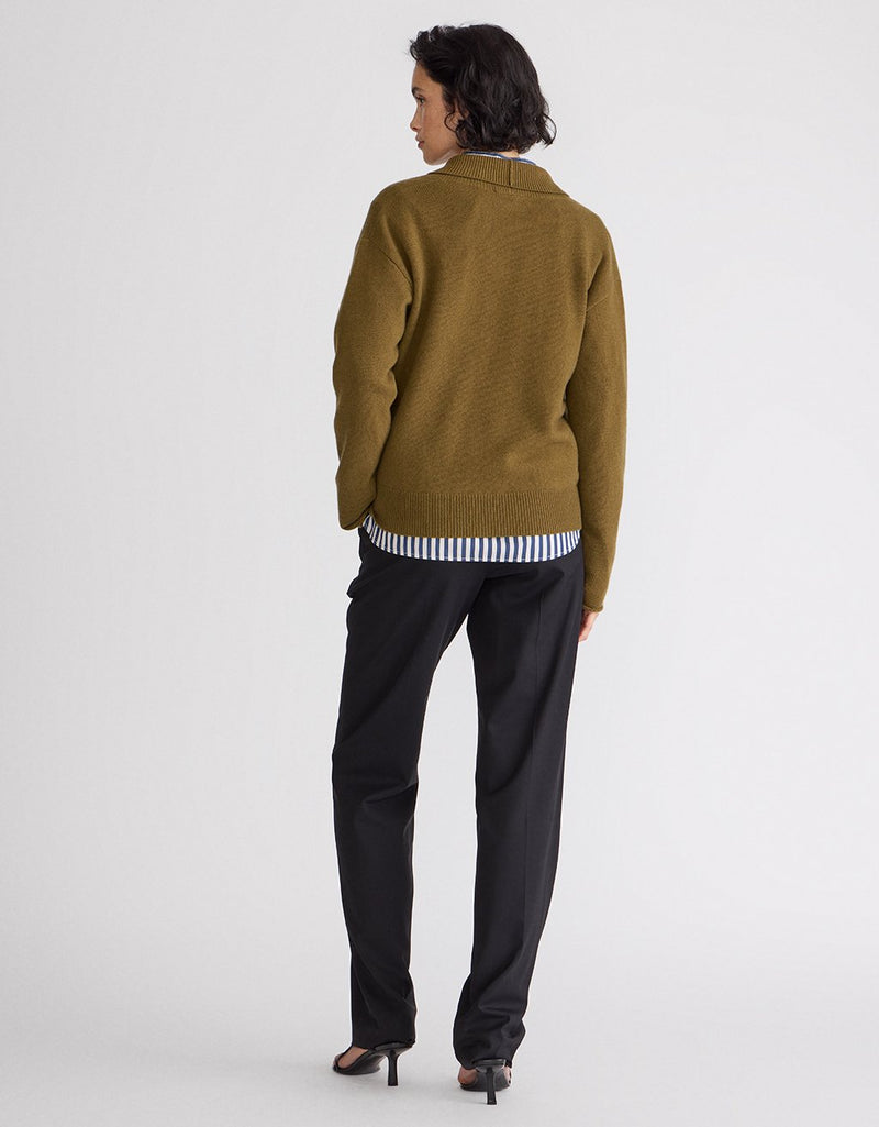 Unsubscribed Cocoon-Weight Cashmere V-Neck Sweater