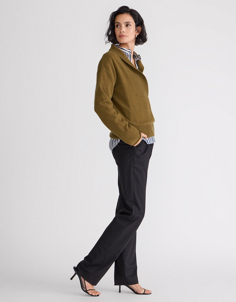 Unsubscribed Cocoon-Weight Cashmere V-Neck Sweater