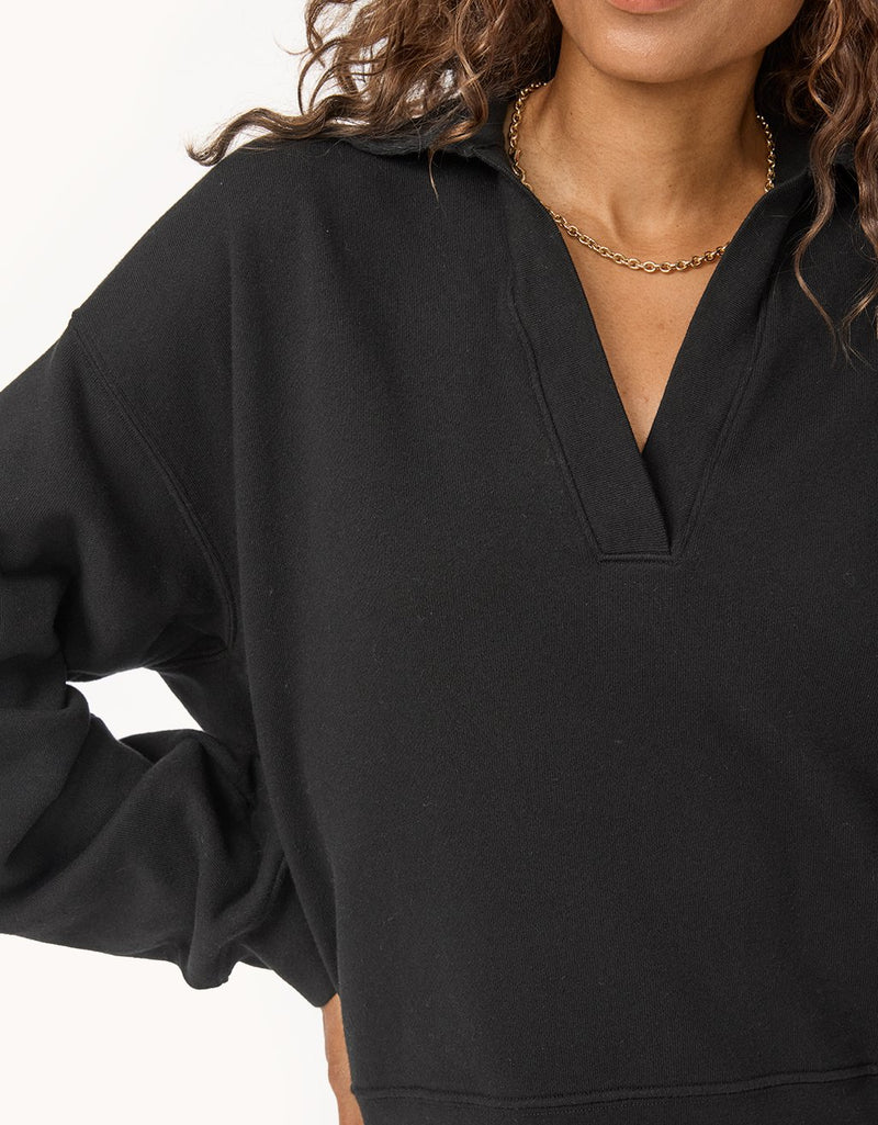 Unsubscribed French Terry Polo Sweatshirt