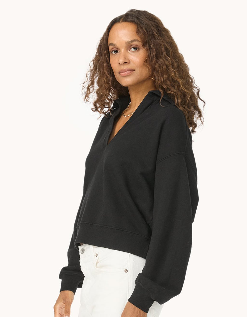 Unsubscribed French Terry Polo Sweatshirt