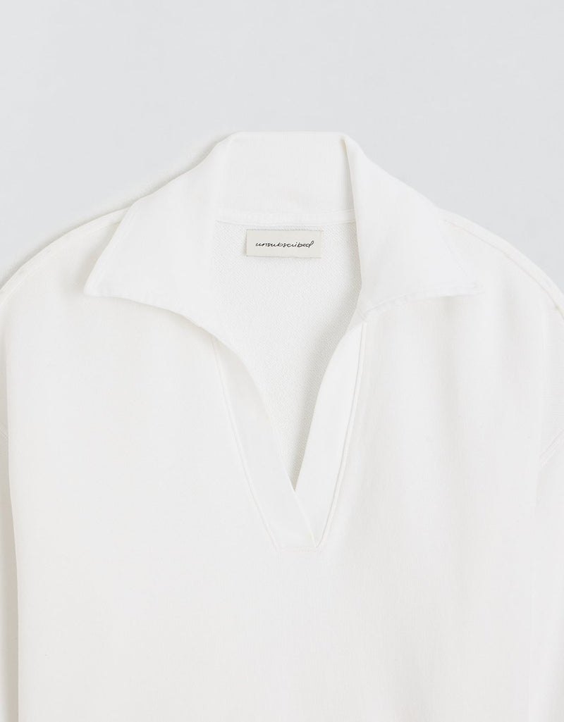 Unsubscribed French Terry Polo Sweatshirt