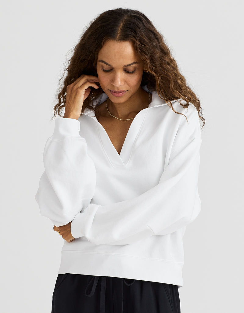 Unsubscribed French Terry Polo Sweatshirt