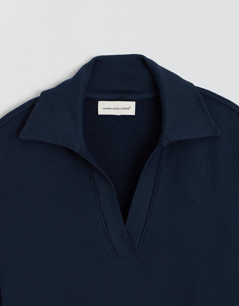 Unsubscribed French Terry Polo Sweatshirt