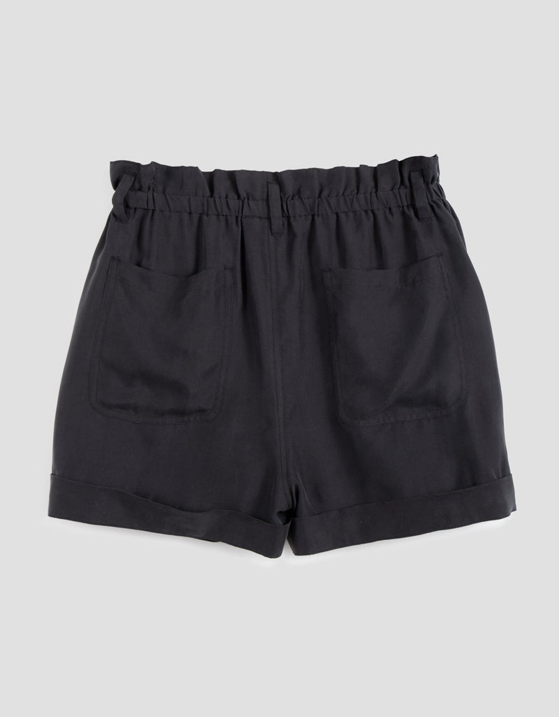 unsubscribed silk paperbag waist short