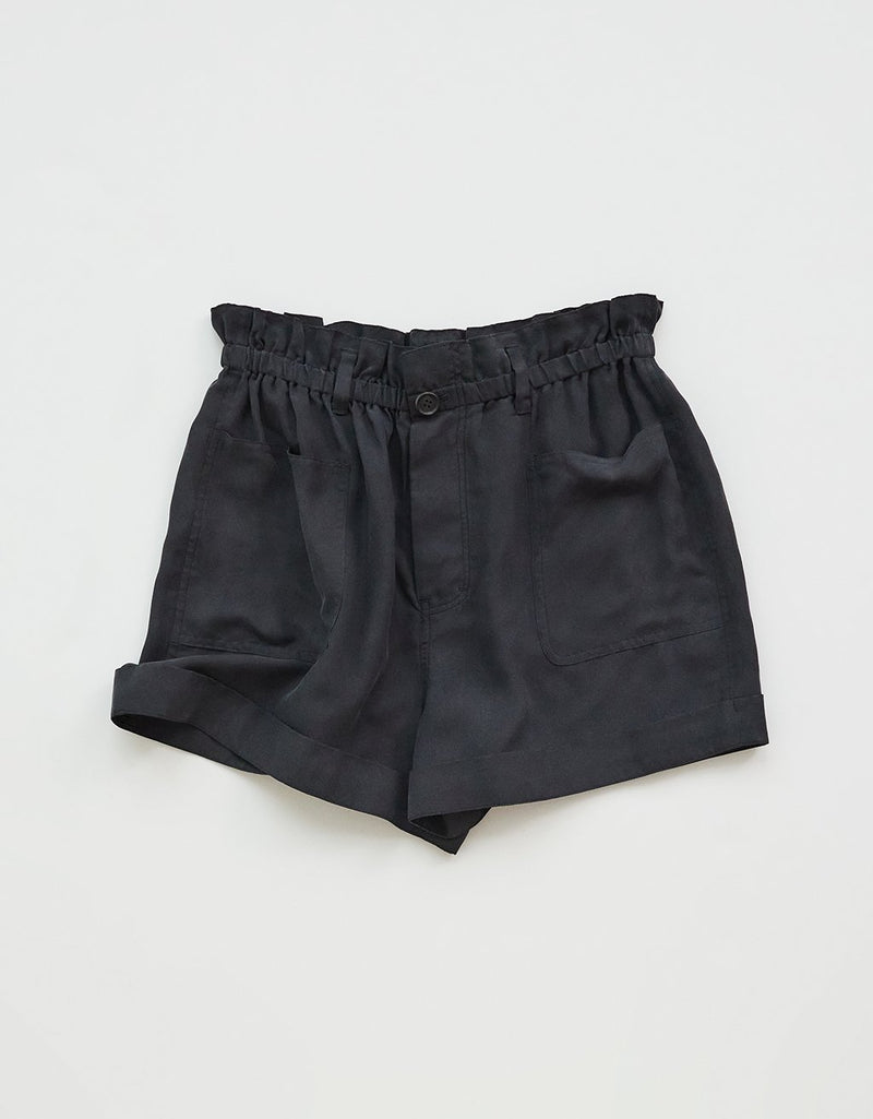 unsubscribed silk paperbag waist short