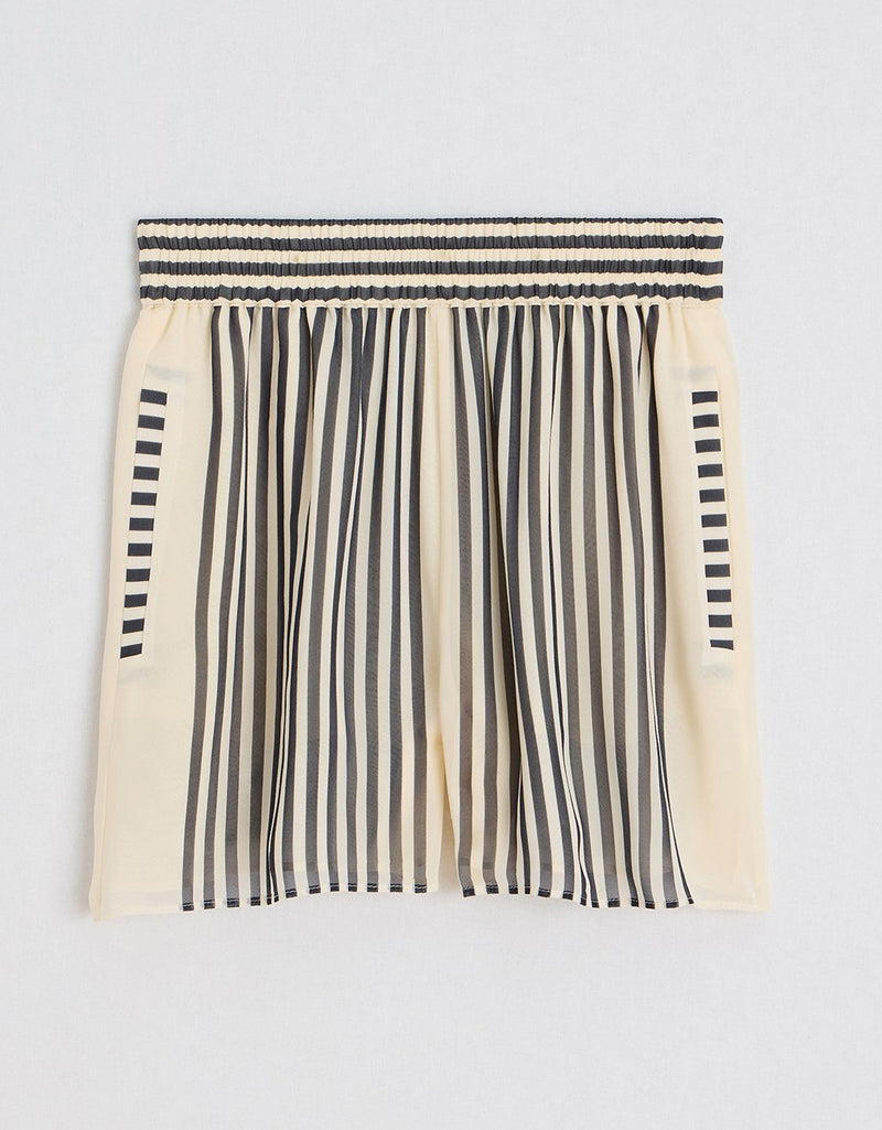 Unsubscribed Silk Striped Short