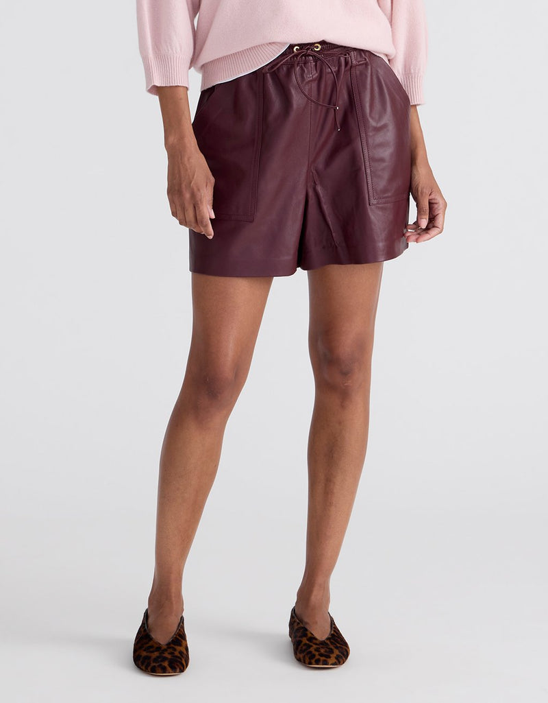 Unsubscribed Leather Short