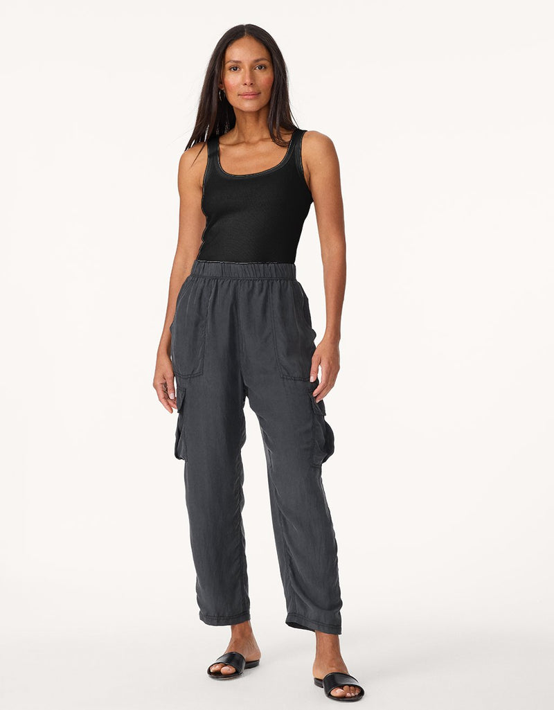 unsubscribed washable silk cargo pant