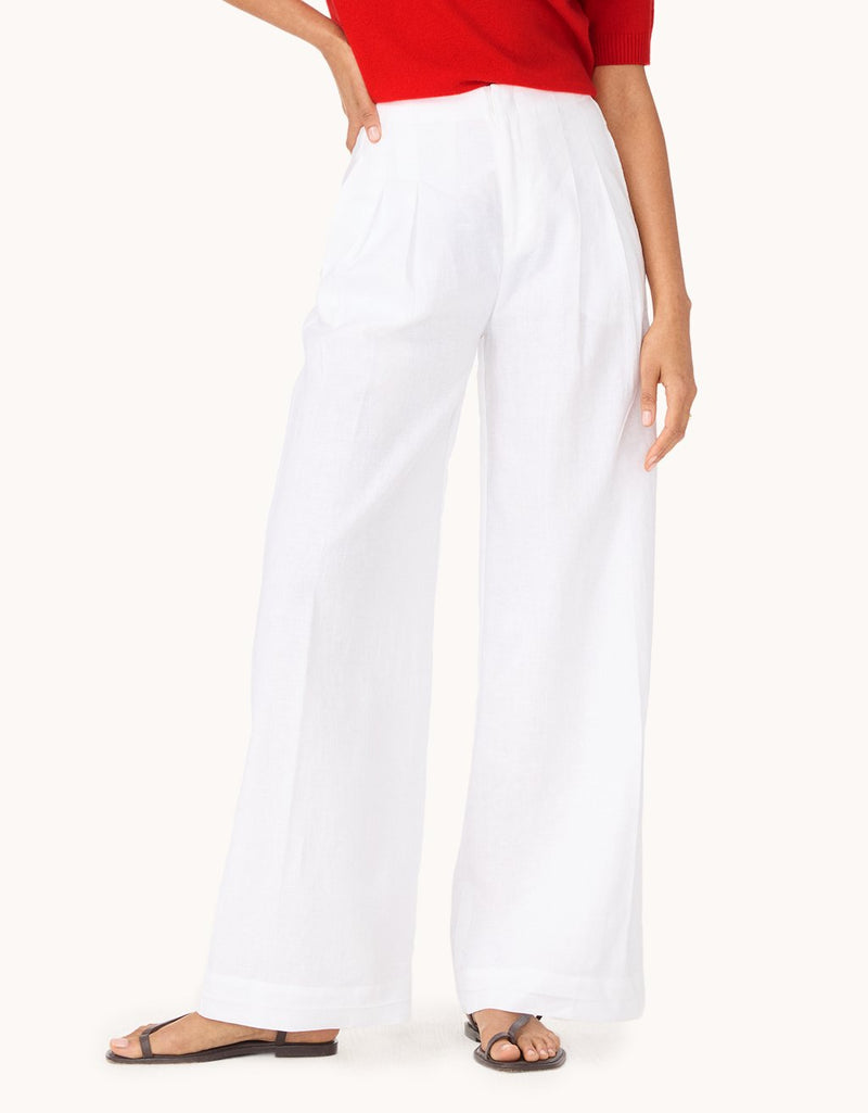 unsubscribed linen wide leg pant