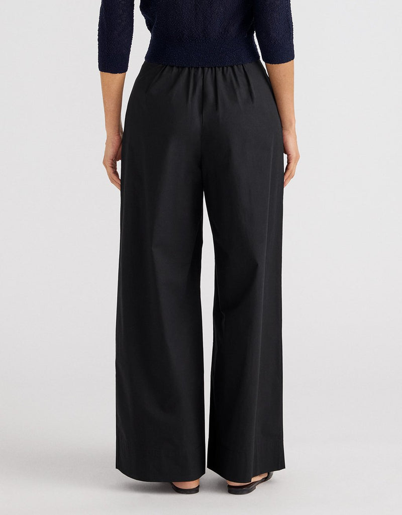 Unsubscribed Clean Poplin Wide Leg Pant