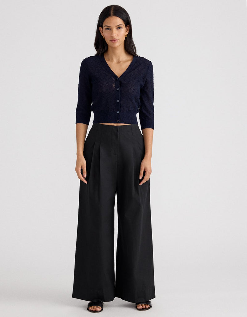 Unsubscribed Clean Poplin Wide Leg Pant