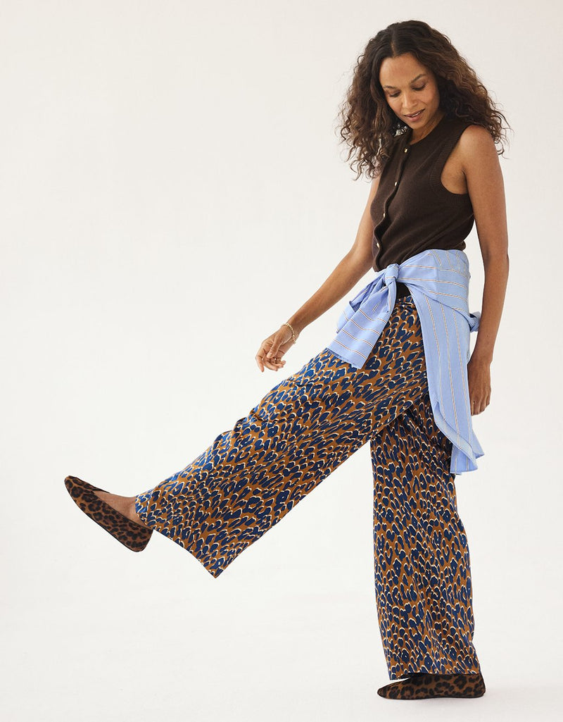 Unsubscribed Silk Wide Leg Pant