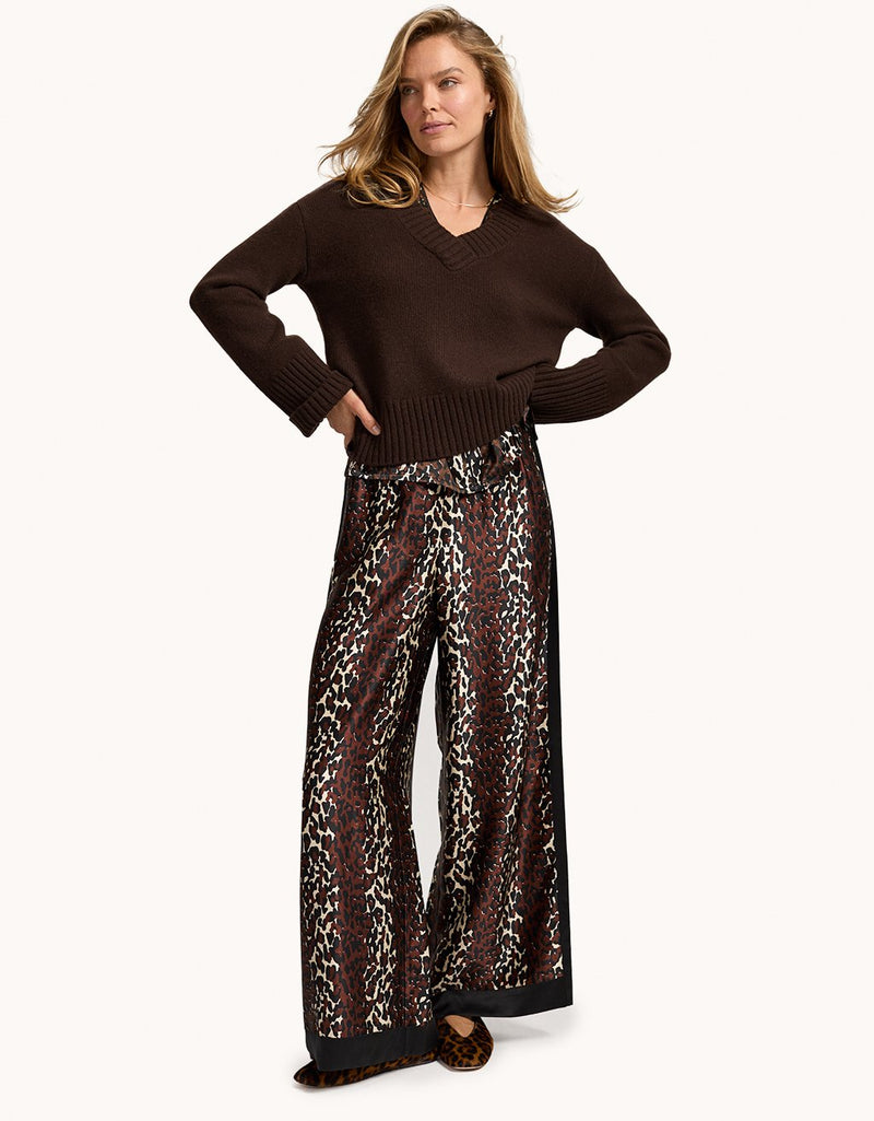 Unsubscribed Silk Wide Leg Pant