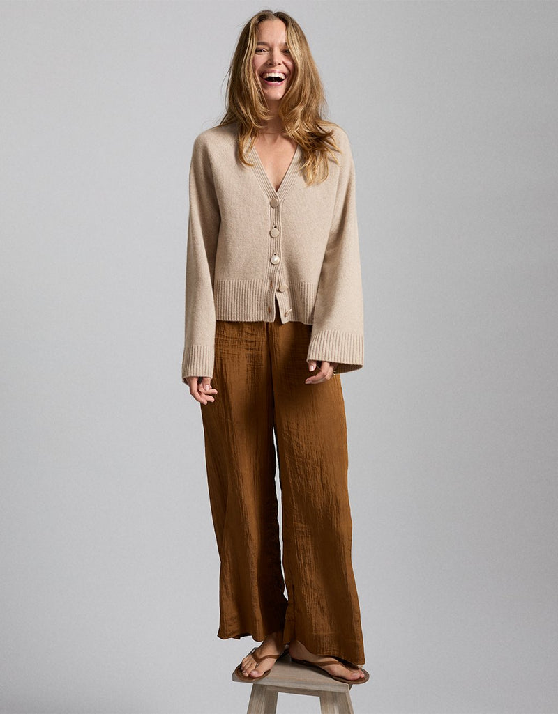 Unsubscribed Crinkle Wide Leg Pant