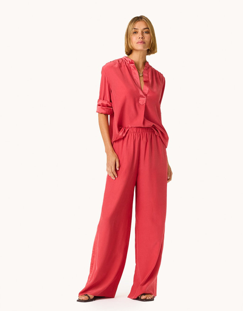 Unsubscribed Silk Wide Leg Pant