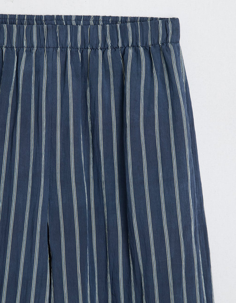 Unsubscribed Crinkle Striped Wide Leg Pant