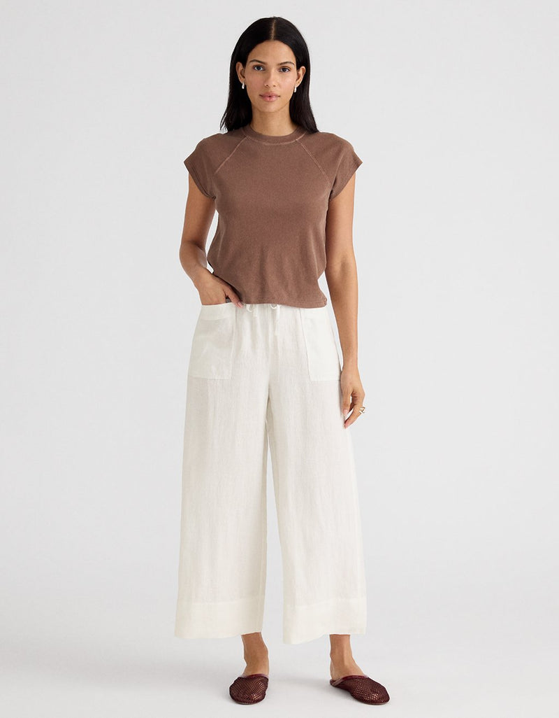 Unsubscribed Beach Pant in Linen Shimmer