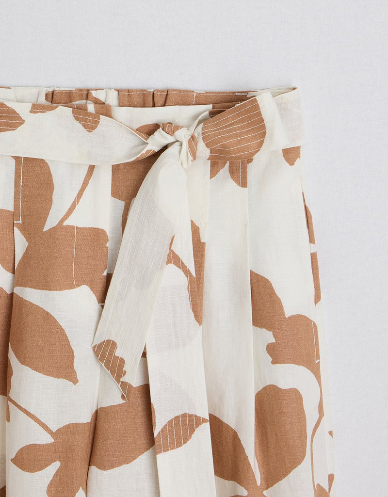 Unsubscribed Printed Linen Pant