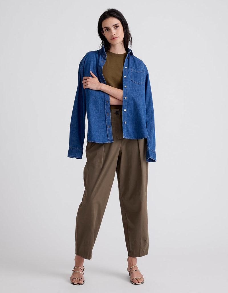 Unsubscribed Poplin Barrel Pant