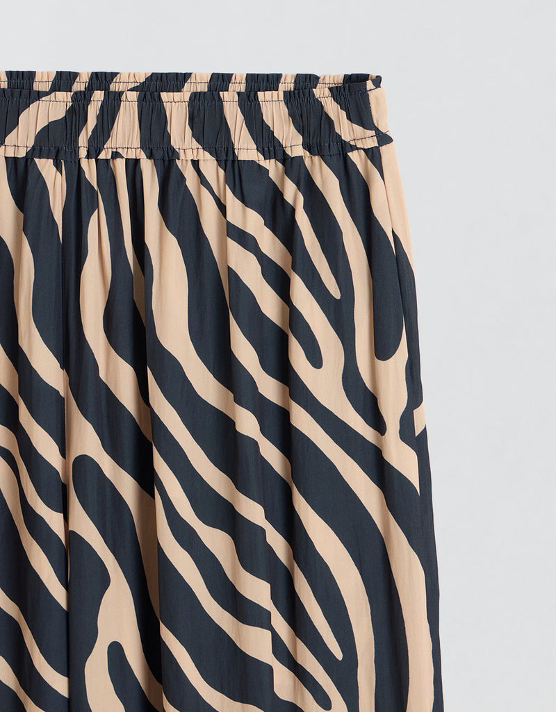 Unsubscribed Wide Leg Pant in Zebra Print