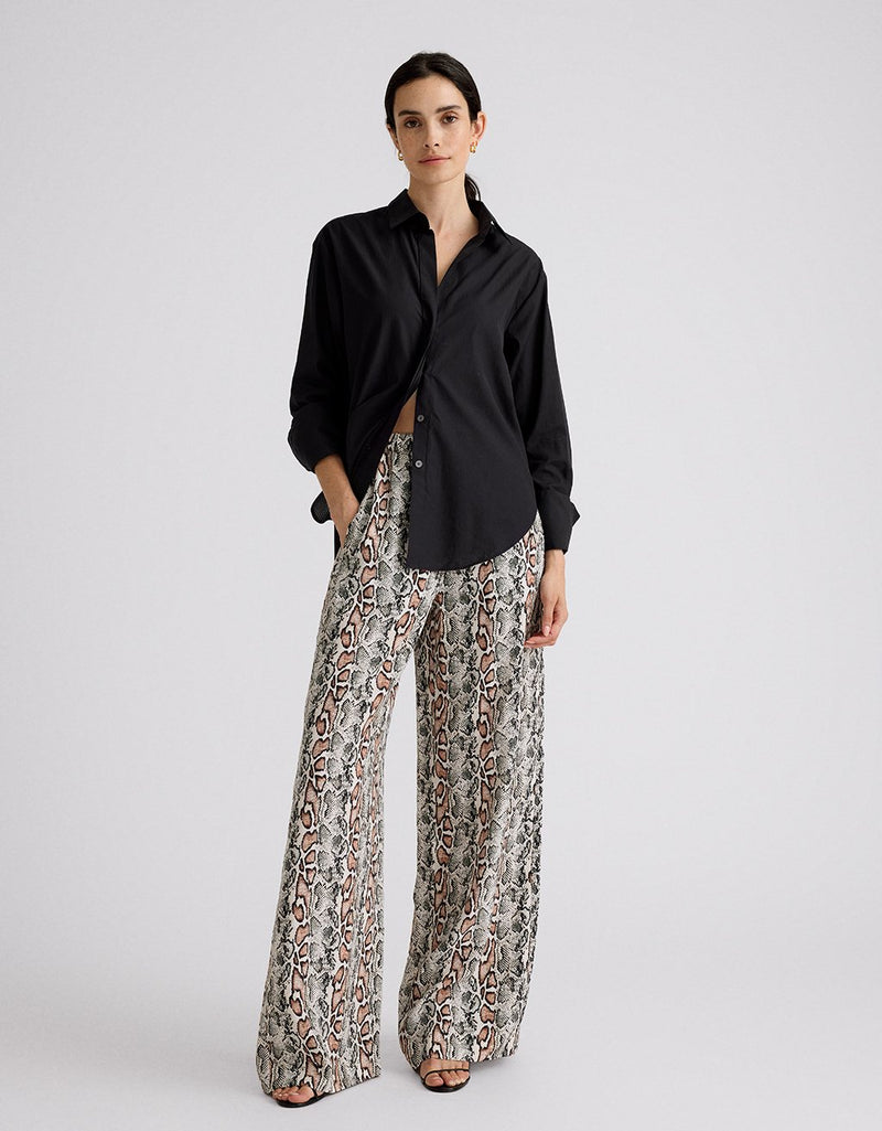 Unsubscribed Wide Leg Pant in Snake Print