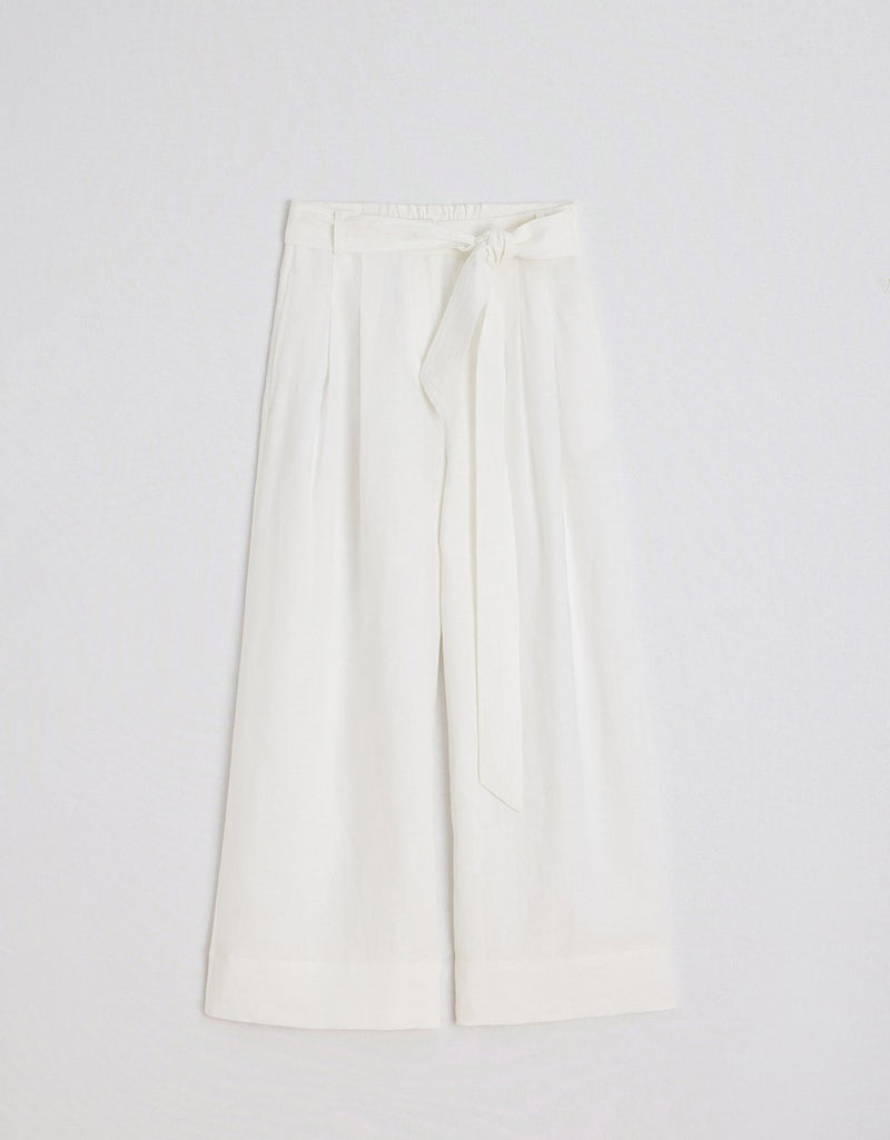 Unsubscribed Belted Linen Pant