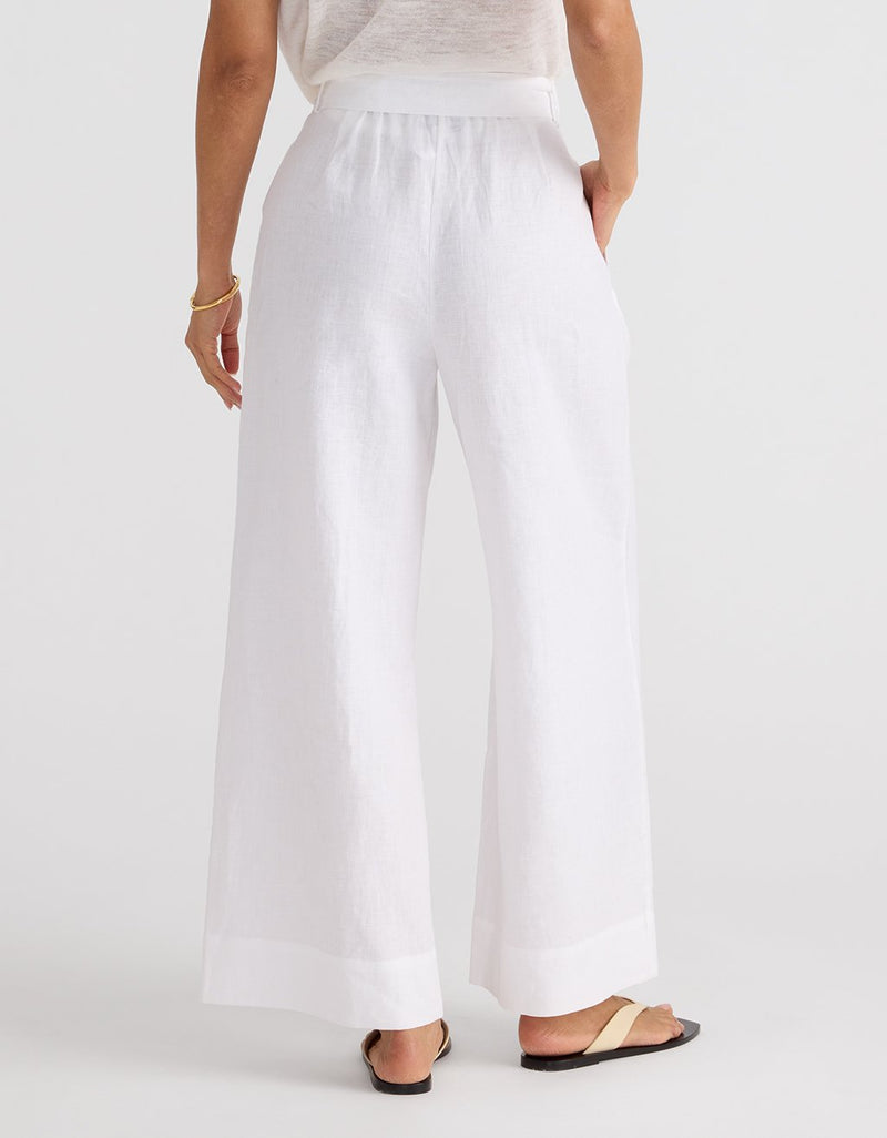 Unsubscribed Belted Linen Pant