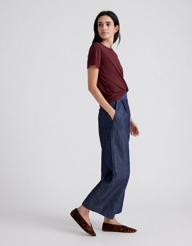 Unsubscribed Chambray Wide Leg Pant
