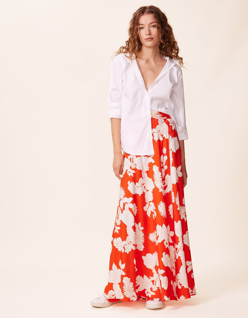 unsubscribed washable silk wrap skirt