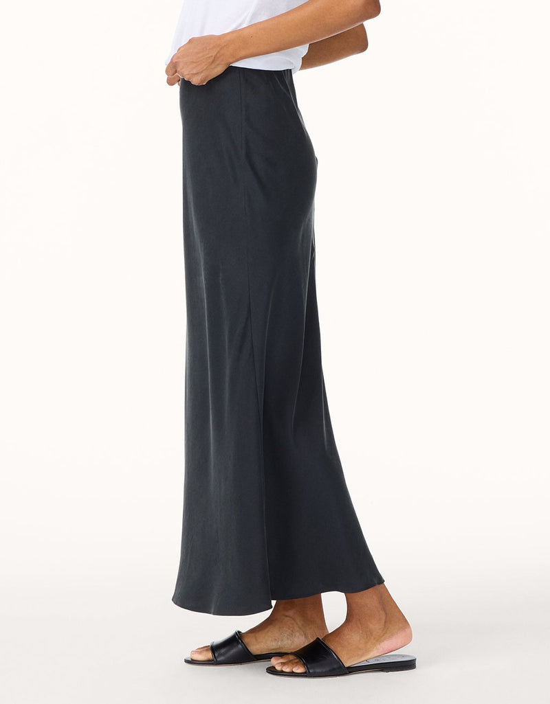 unsubscribed silk column skirt
