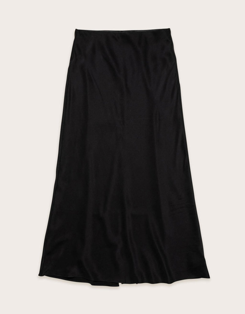 unsubscribed silk column skirt