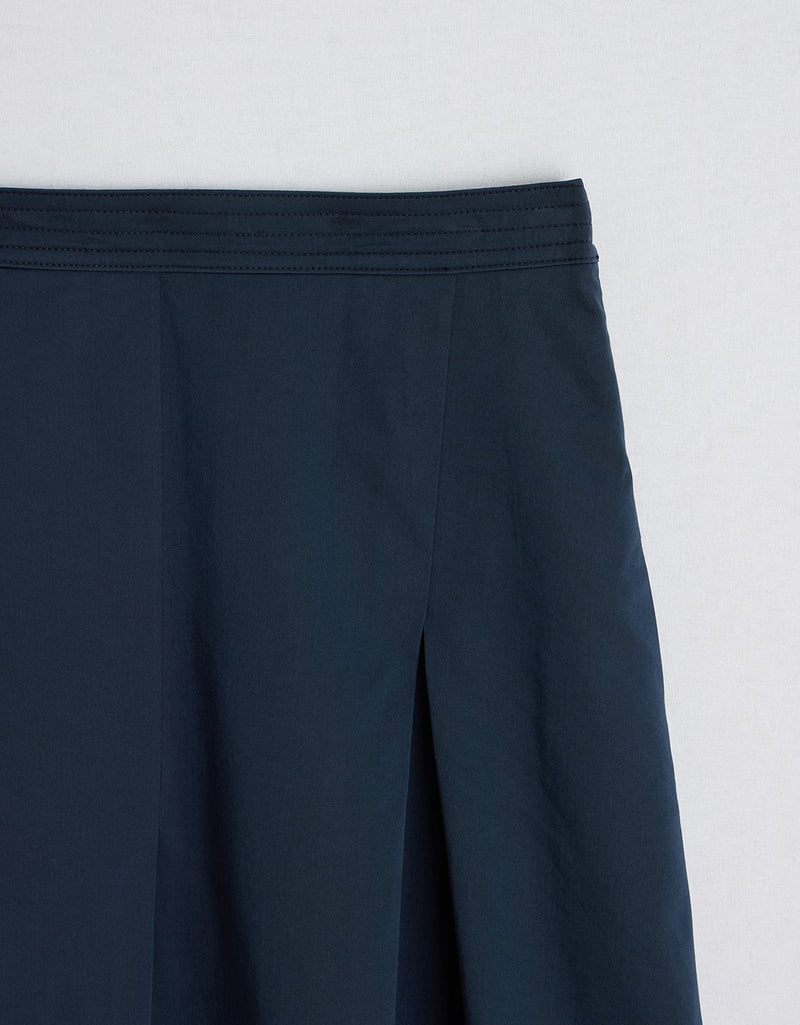 Unsubscribed Sateen Pleated Midi Skirt