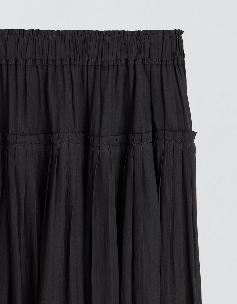Unsubscribed Drop Waist Pleated Skirt
