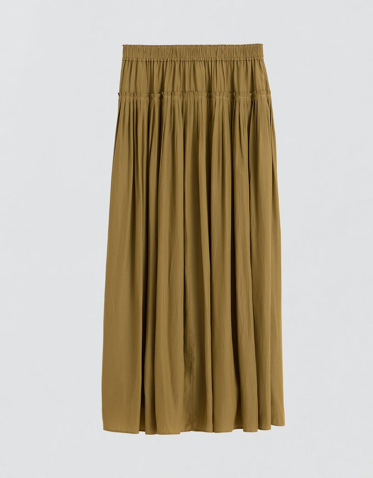 Unsubscribed Drop Waist Pleated Skirt