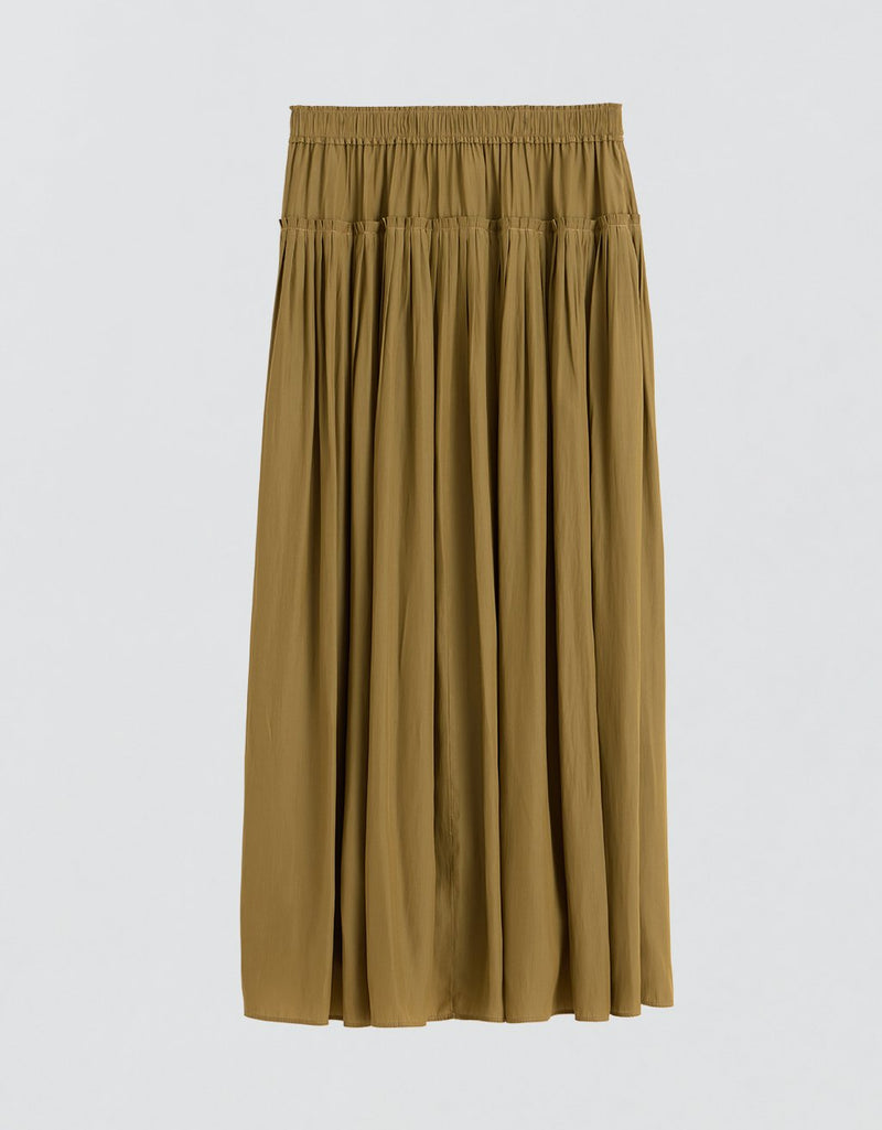 Unsubscribed Drop Waist Pleated Skirt