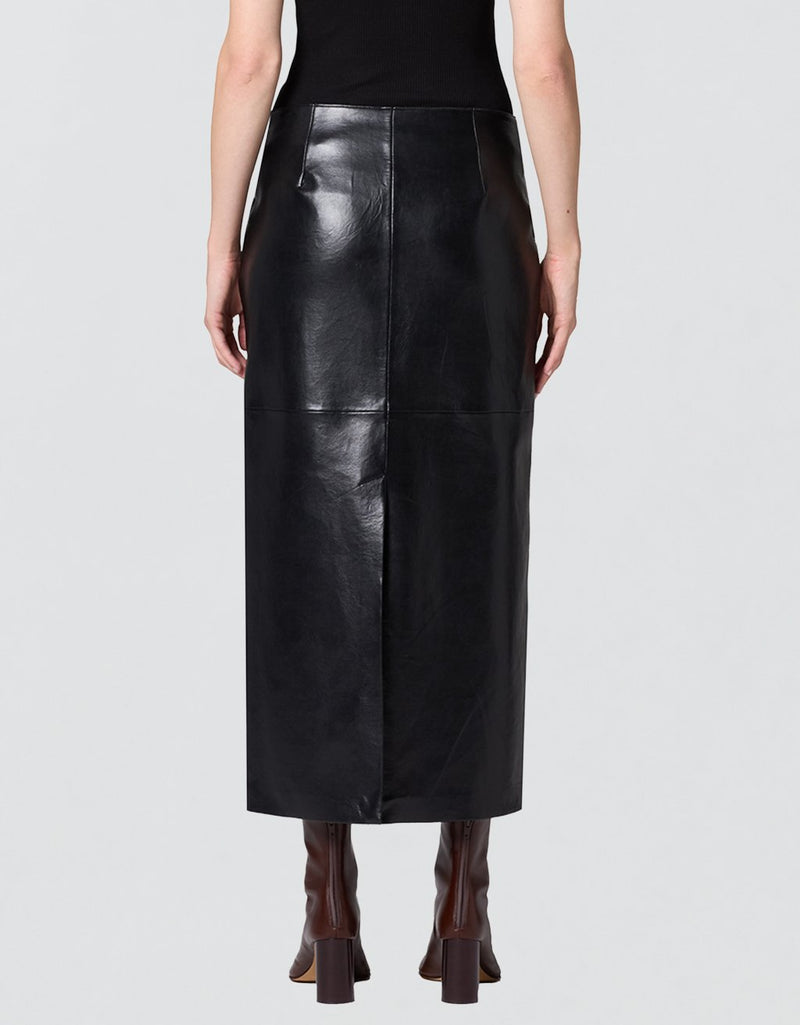 Agolde Hikson Skirt in Recycled Leather