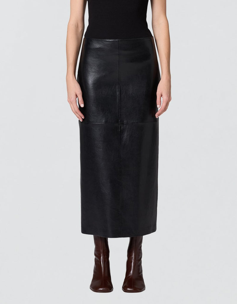 Agolde Hikson Skirt in Recycled Leather