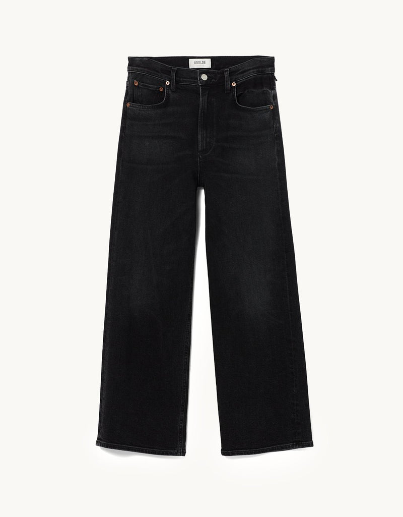 Black jeans on a neutral background