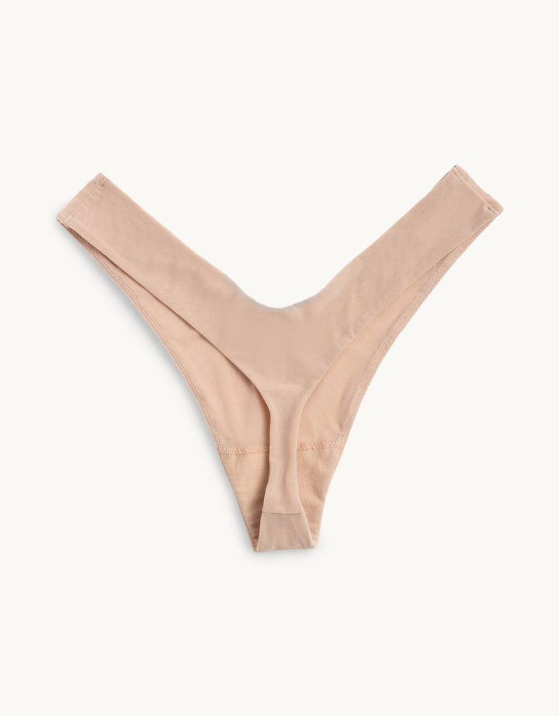 unsubscribed high cut mesh thong
